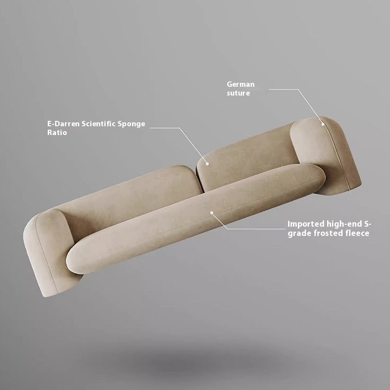 Matte Suede Irregular Sofa