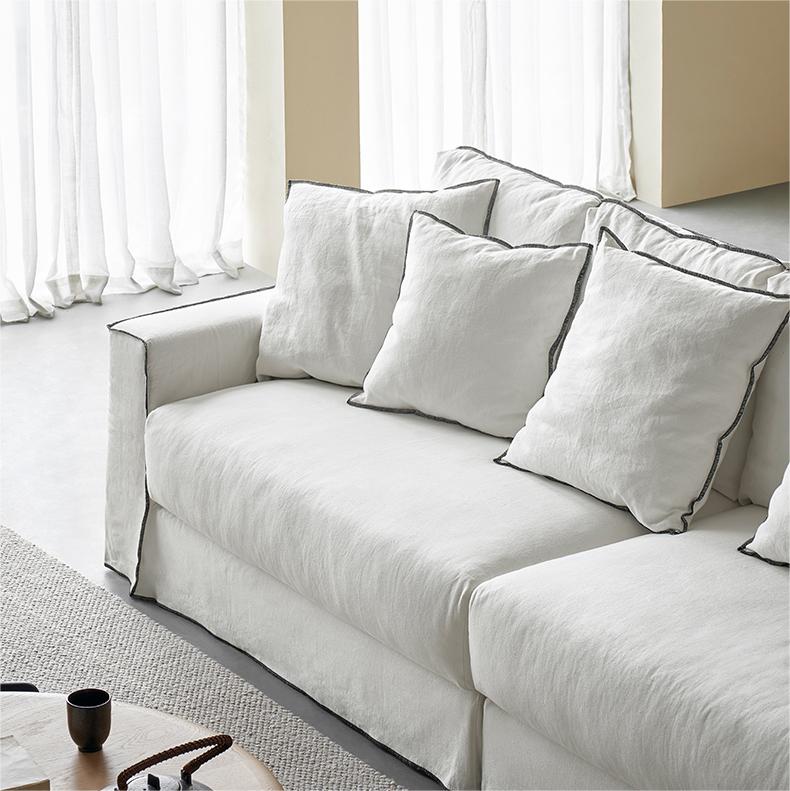 Seek Beige 4-Seater Sofa