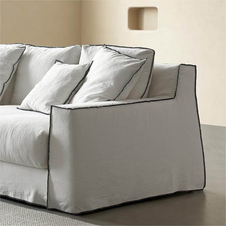 Seek Beige 4-Seater Sofa