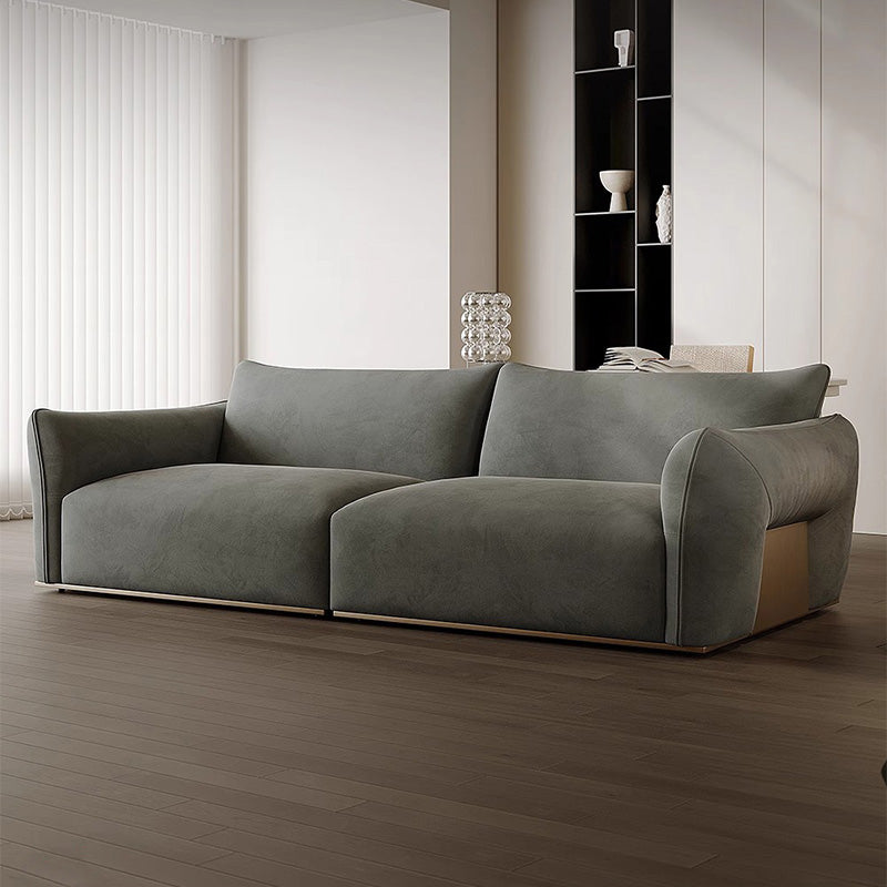 Matte Cloth Simple Straight Sofa