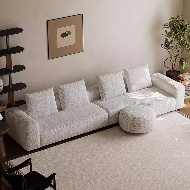 White Goose Down Cream Style Sofa