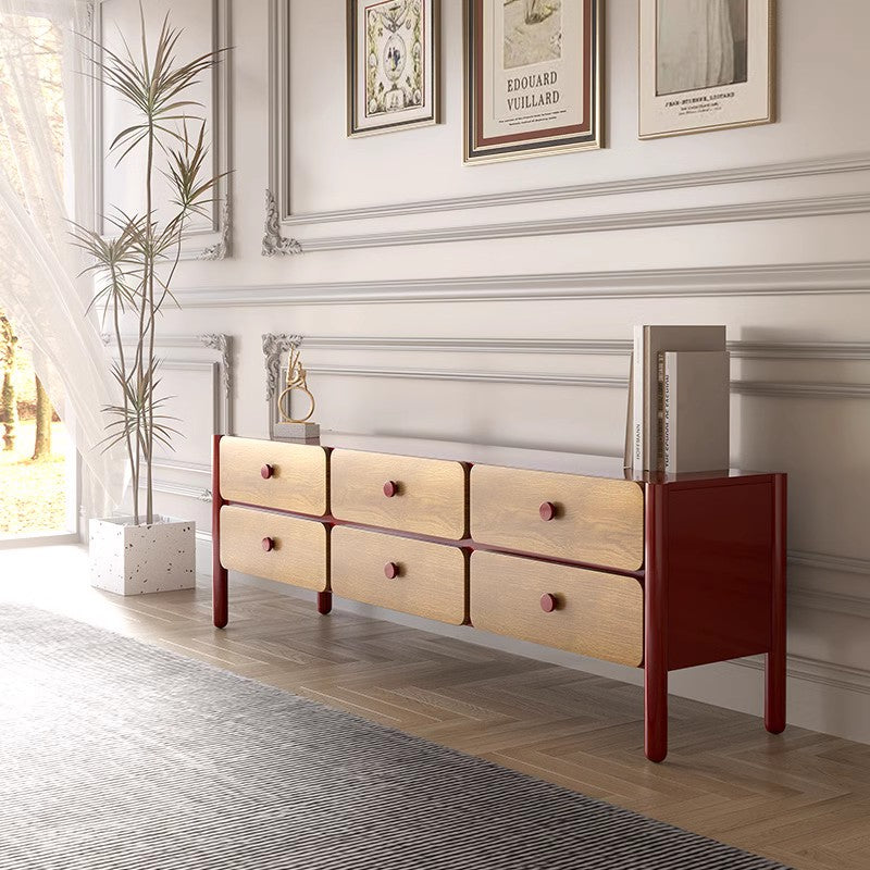 Bay 6-Drawer Wood Dresser for Storage