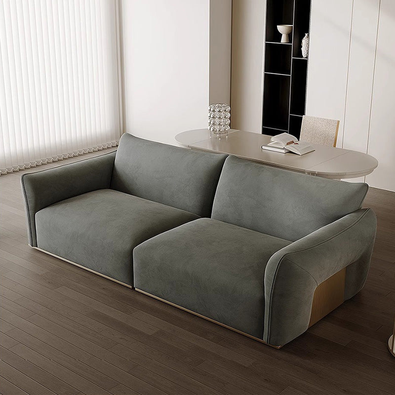 Matte Cloth Simple Straight Sofa