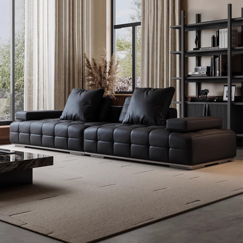Lawrence Leather Straight Row Living Room Sofa