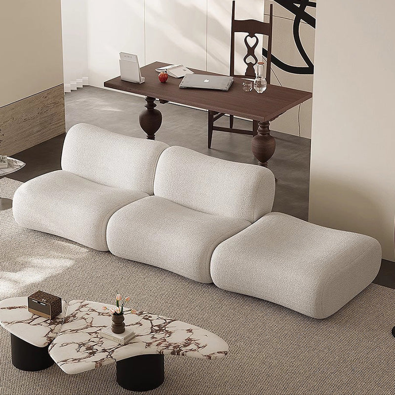 Lamb Fleece Modular Sofa