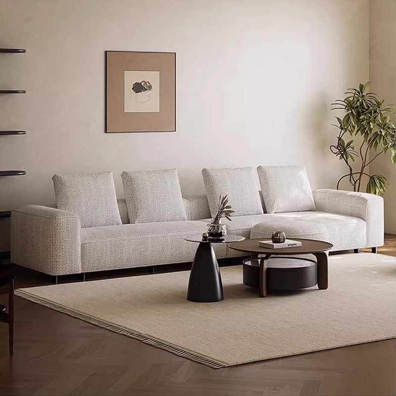 White Goose Down Cream Style Sofa