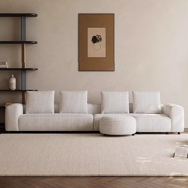 White Goose Down Cream Style Sofa