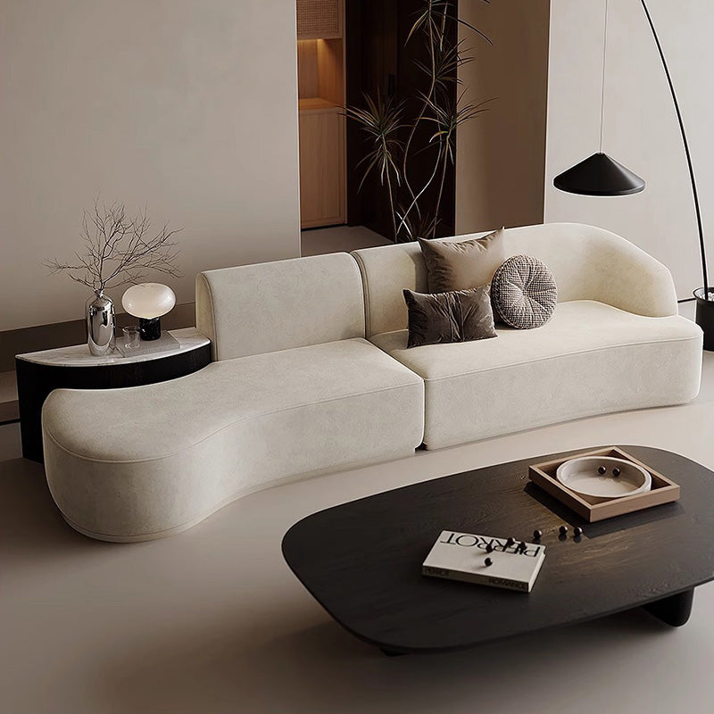 Matte Suede Corner Sponge Sofa