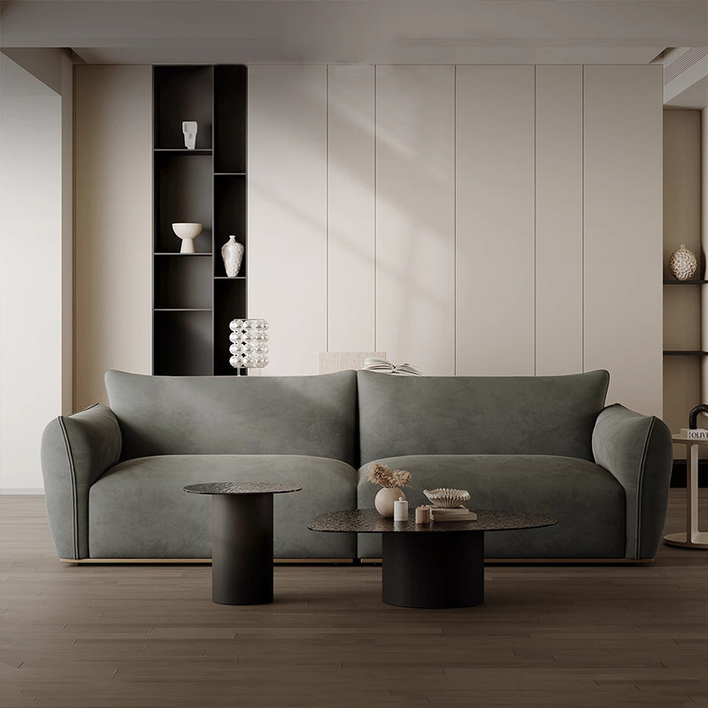 Matte Cloth Simple Straight Sofa