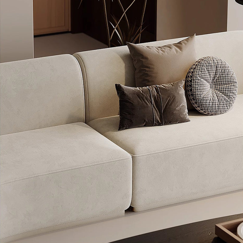 Matte Suede Corner Sponge Sofa