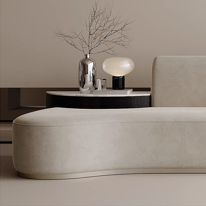Matte Suede Corner Sponge Sofa