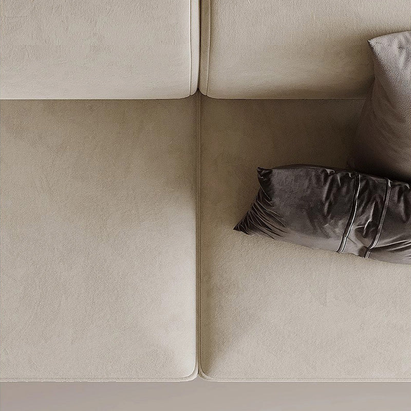 Matte Suede Corner Sponge Sofa