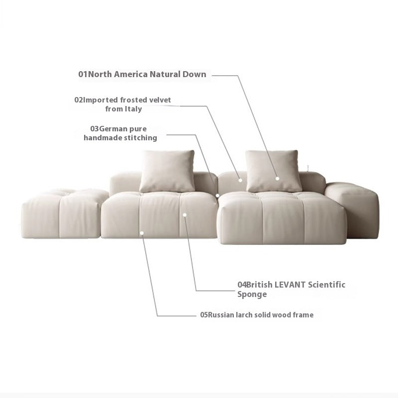 Matte Velvet Module Sofa