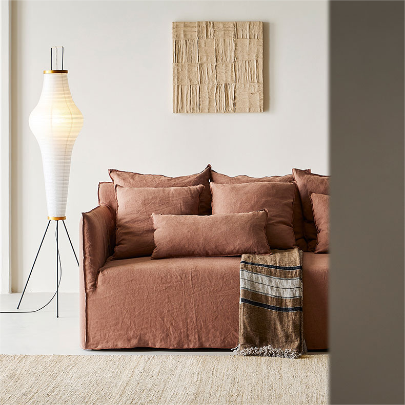 Light Modern Brown Sofa