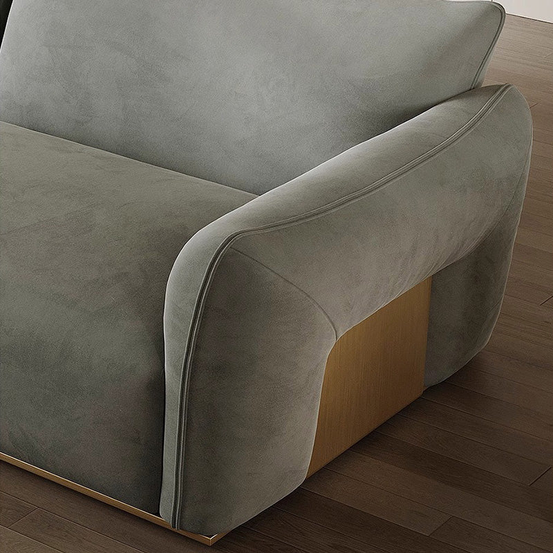 Matte Cloth Simple Straight Sofa