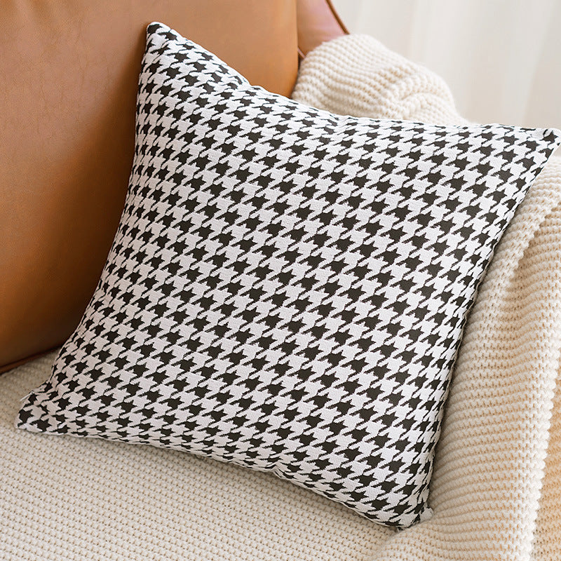 Classic Houndstooth Couch Pillows
