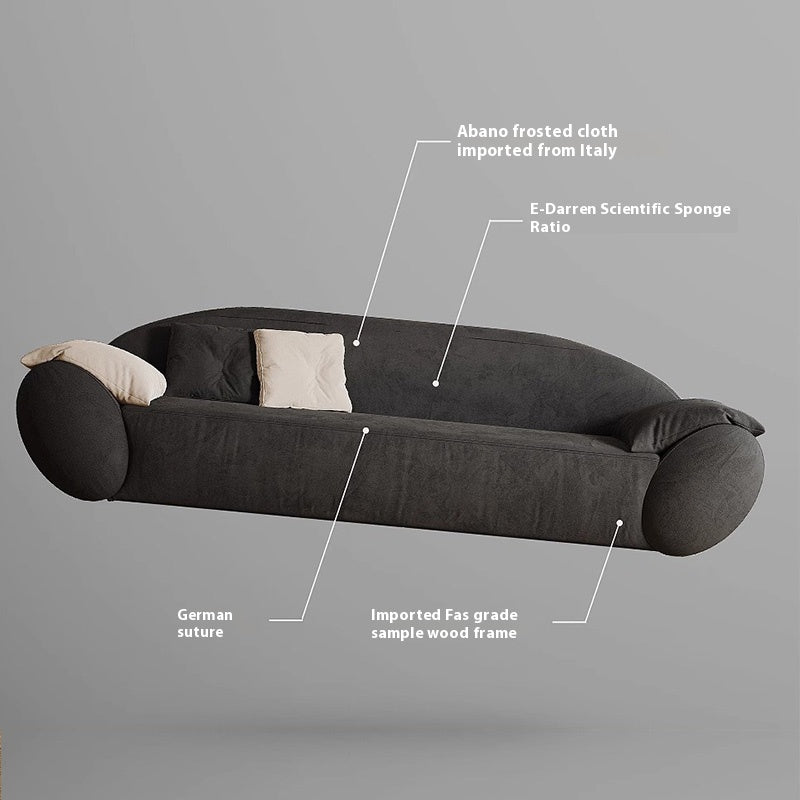 Matte Cloth Simple Straight Sofa