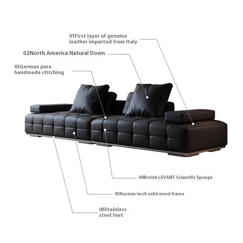 Lawrence Top Layer Leather Sofa