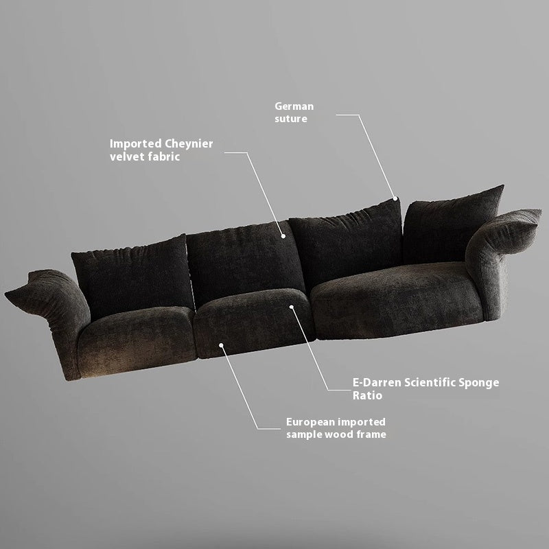 Chenille Velvet Petal Sofa