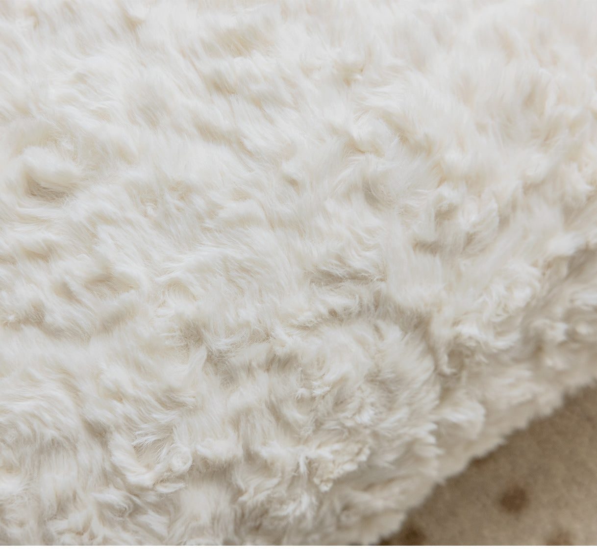 Plush Creamy Colorblock Creative Bow Shaped Cushion