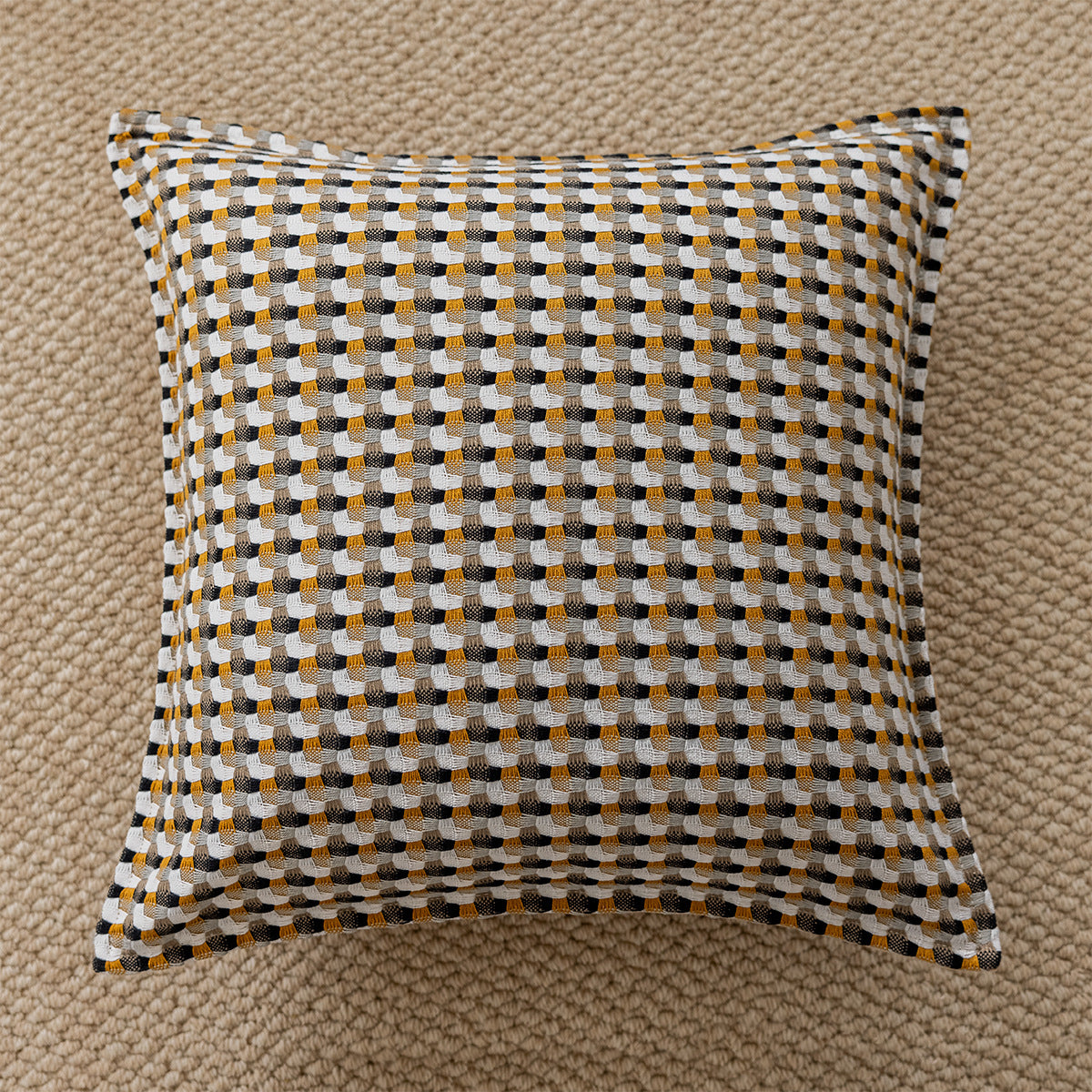 Retro Rattan Square Couch Pillows