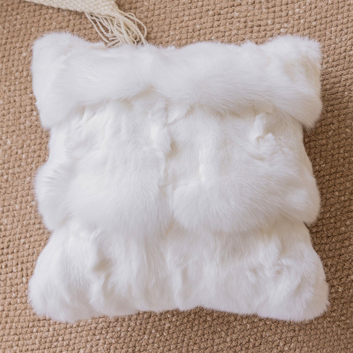 Fluffy Square Throw Pillows