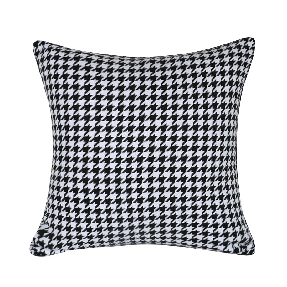 Classic Houndstooth Couch Pillows