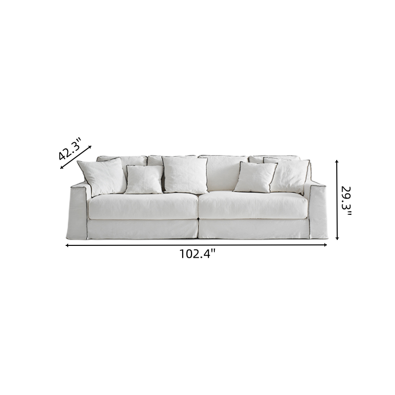 Seek Beige 4-Seater Sofa