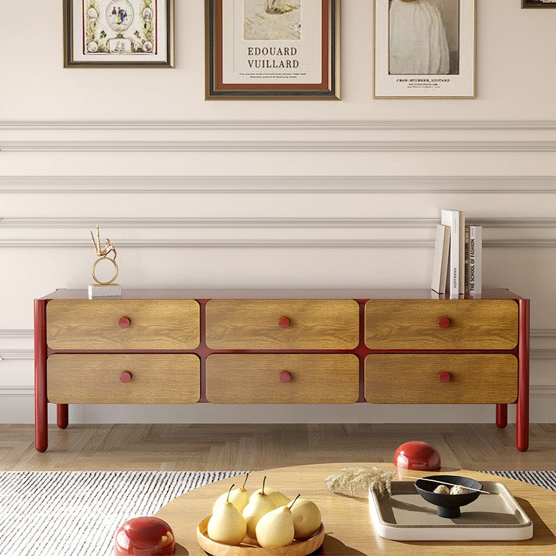 Bay 6-Drawer Wood Dresser for Storage