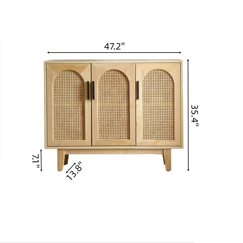 Qhitty Rattan Sideboard