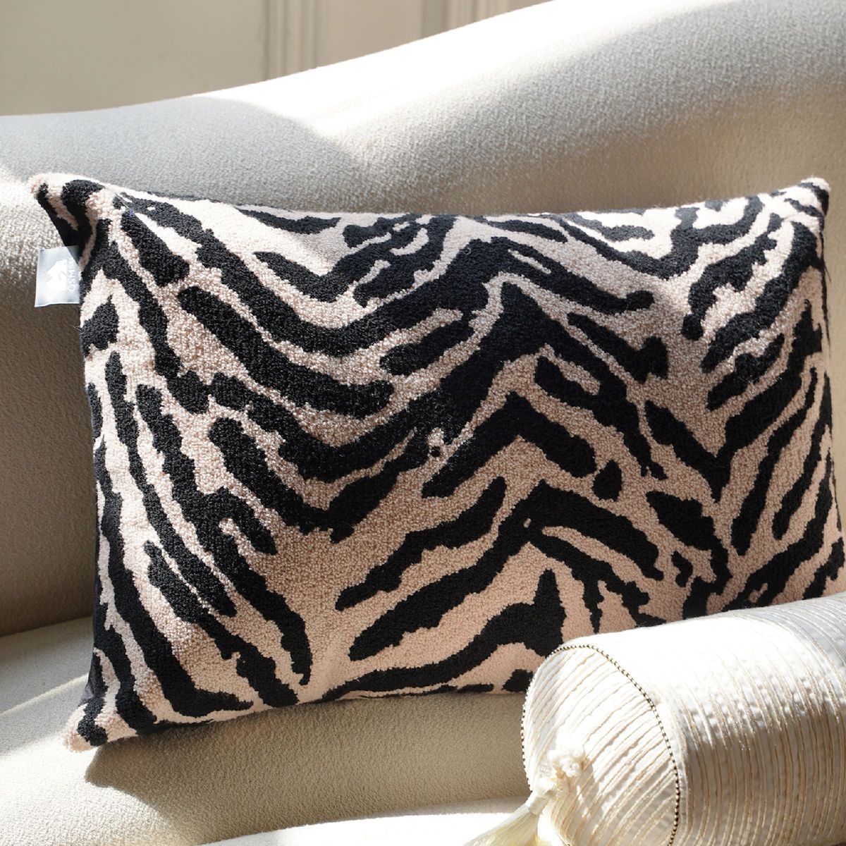 Velvet Tiger Stripe Pillows