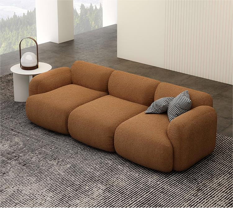 Charm Brown 3-Seater Sofa