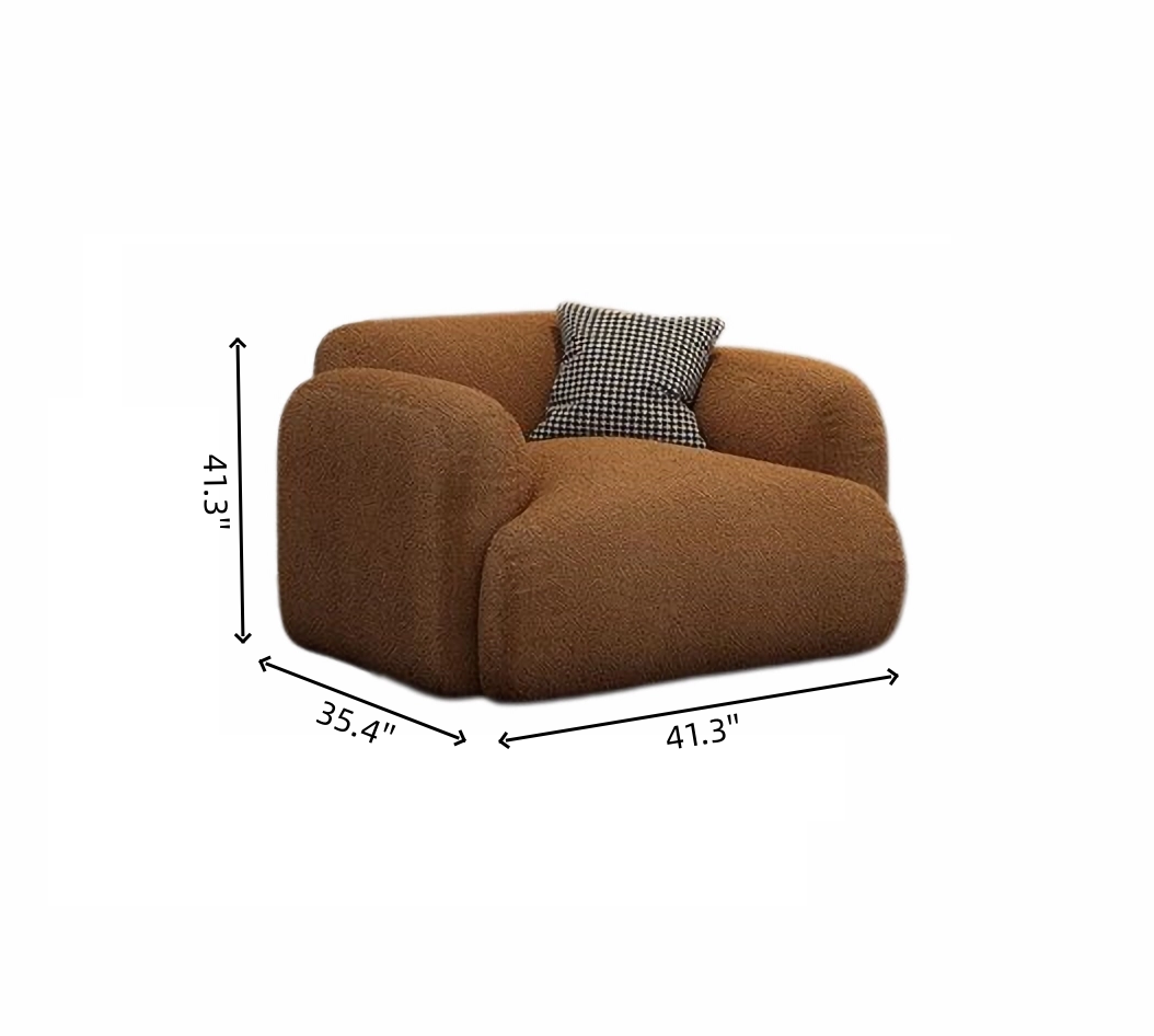 Charm Brown 3-Seater Sofa