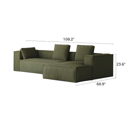 Forest Form Corduroy Compressed Sofa