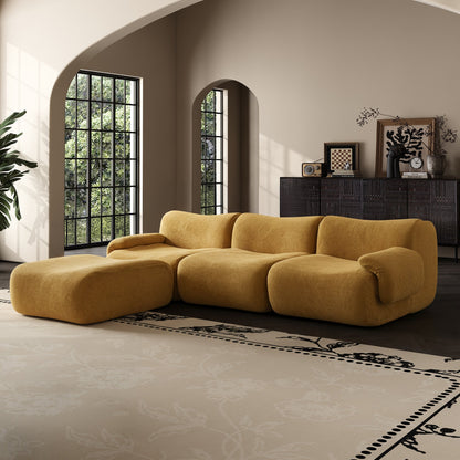 Marigold Sherpa Fleece Compressed Sofa