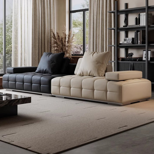 Lawrence Leather Straight Row Living Room Sofa