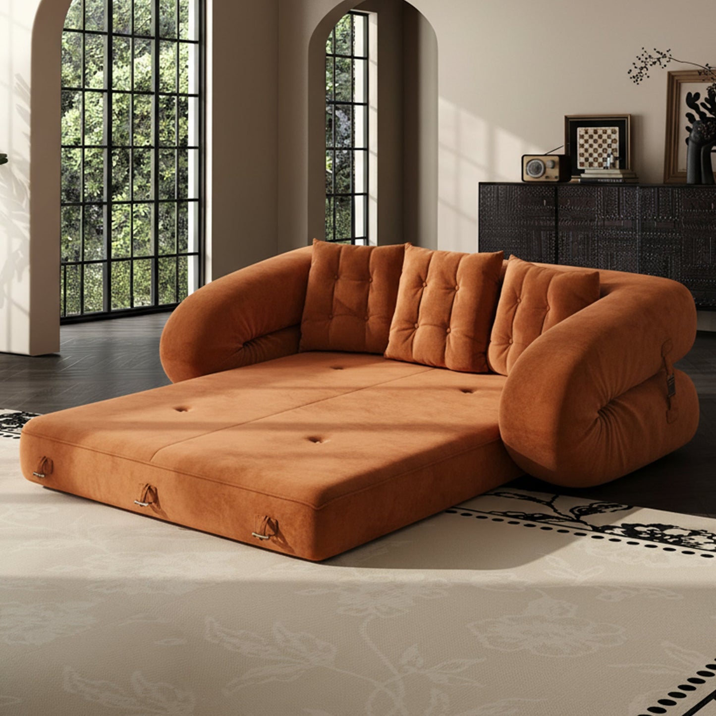 Citrus Roll Corduroy Compressed Sofa Bed