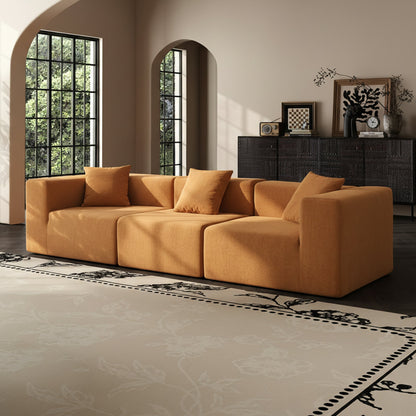Golden Cube Curduroy Compressed Sofa