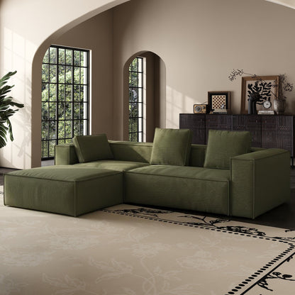 Forest Form Corduroy Compressed Sofa