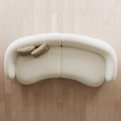 Cowhide Curved Sofa