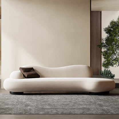 Matte Cloth Curved Sofa