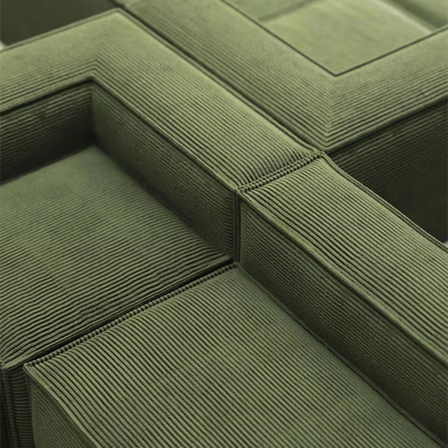 Forest Form Corduroy Compressed Sofa