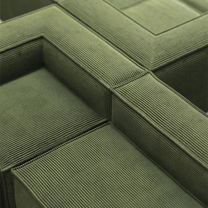 Forest Form Corduroy Compressed Sofa
