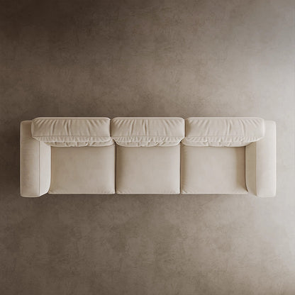 Milk Velvet Sofa