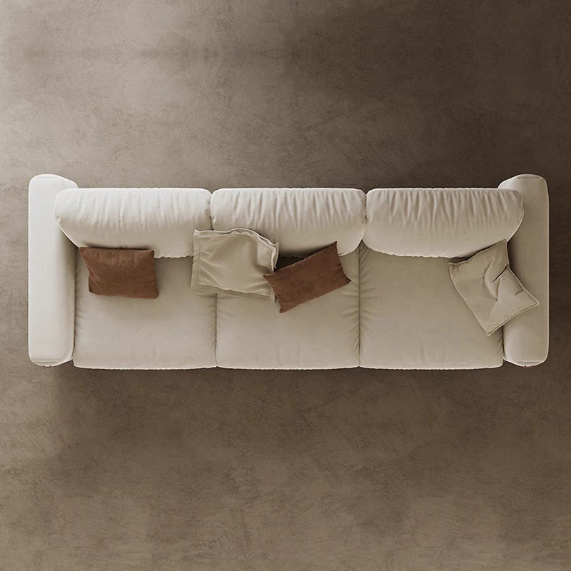 Simple Milk Velvet Sofa