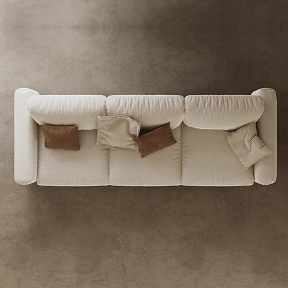 Simple Milk Velvet Sofa