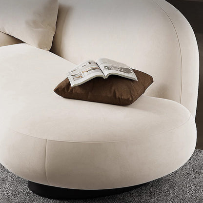 Matte Cloth Curved Sofa