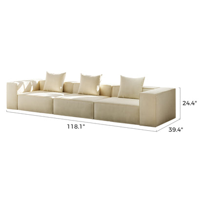 Milkstone Corduroy Compressed Sofa