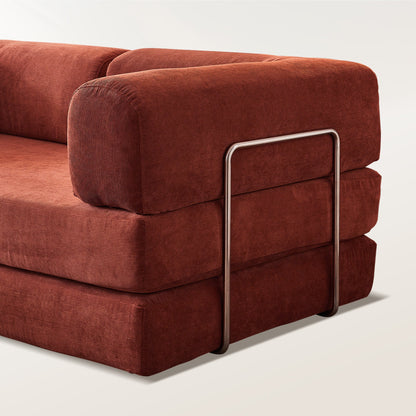 Burgundy Corduroy Sleeper Sofa Bed