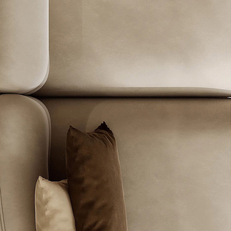 Matte Cloth Curved Sofa